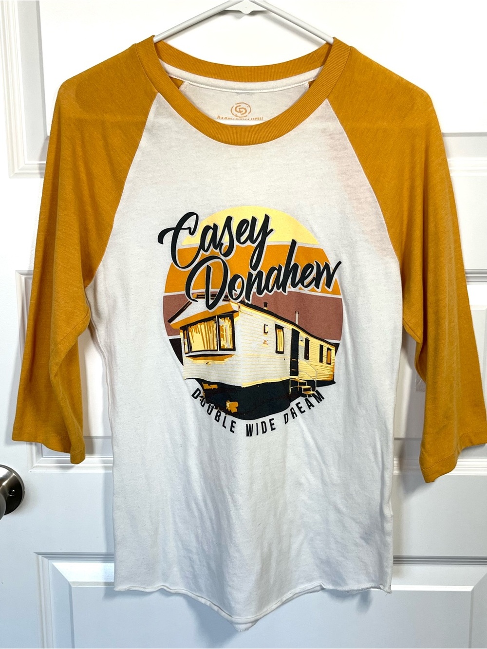 Casey Donahew Graphic Tee Raglan Jersey Small Country Concert